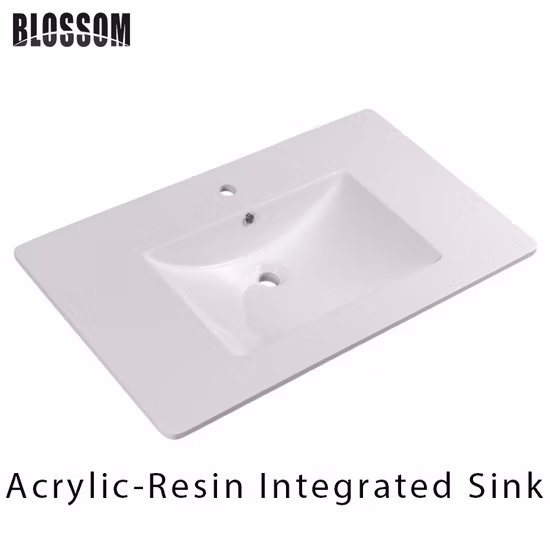 Bathroom Cabinet Artificial Solid Stone Acrylic Vanity Top with Integrated Sink
