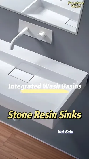 Bathroom Cabinet Artificial Solid Stone Acrylic Vanity Top with Integrated Sink
